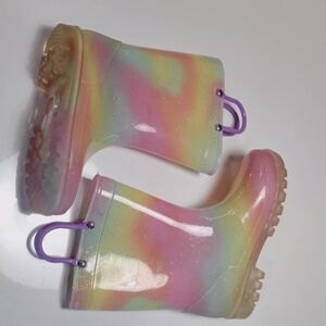 Kids Rainbow Glitter Rain Boots - Multicolor